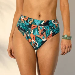 Maxi-zwemslip met hoge taille Baracoa, 'platte buik' effect
