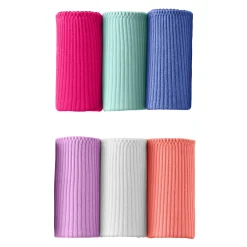 Midislip met platte ribbels - set van 6