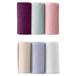 Midislip met platte ribbels - set van 6