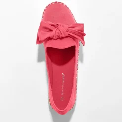 Mocassins in espadrillestijl met strik en koordzool