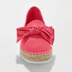 Mocassins in espadrillestijl met strik en koordzool