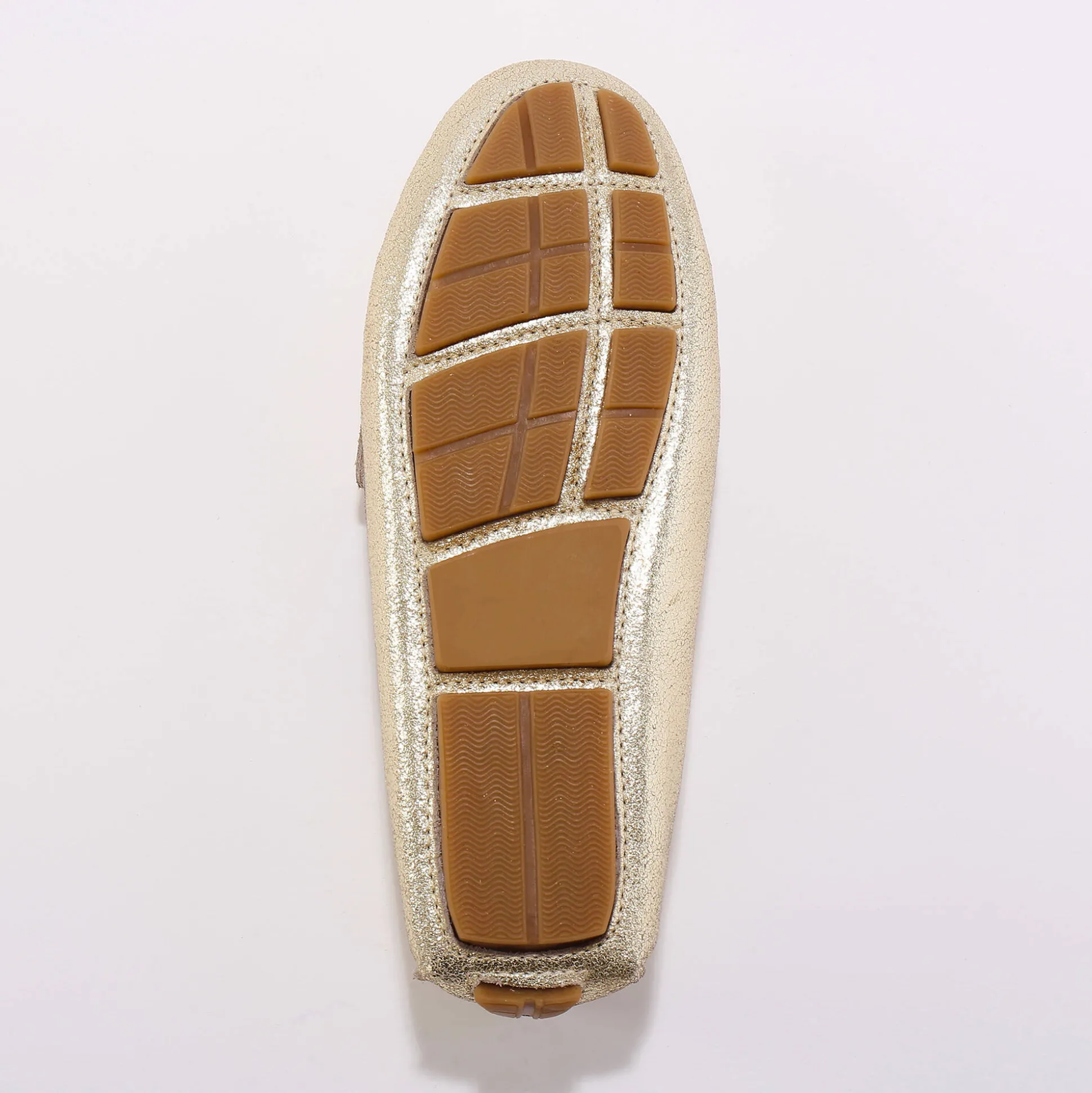 Mocassins in glad leer - zilverkleur