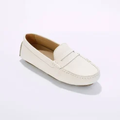 Mocassins in glad leer - zilverkleur