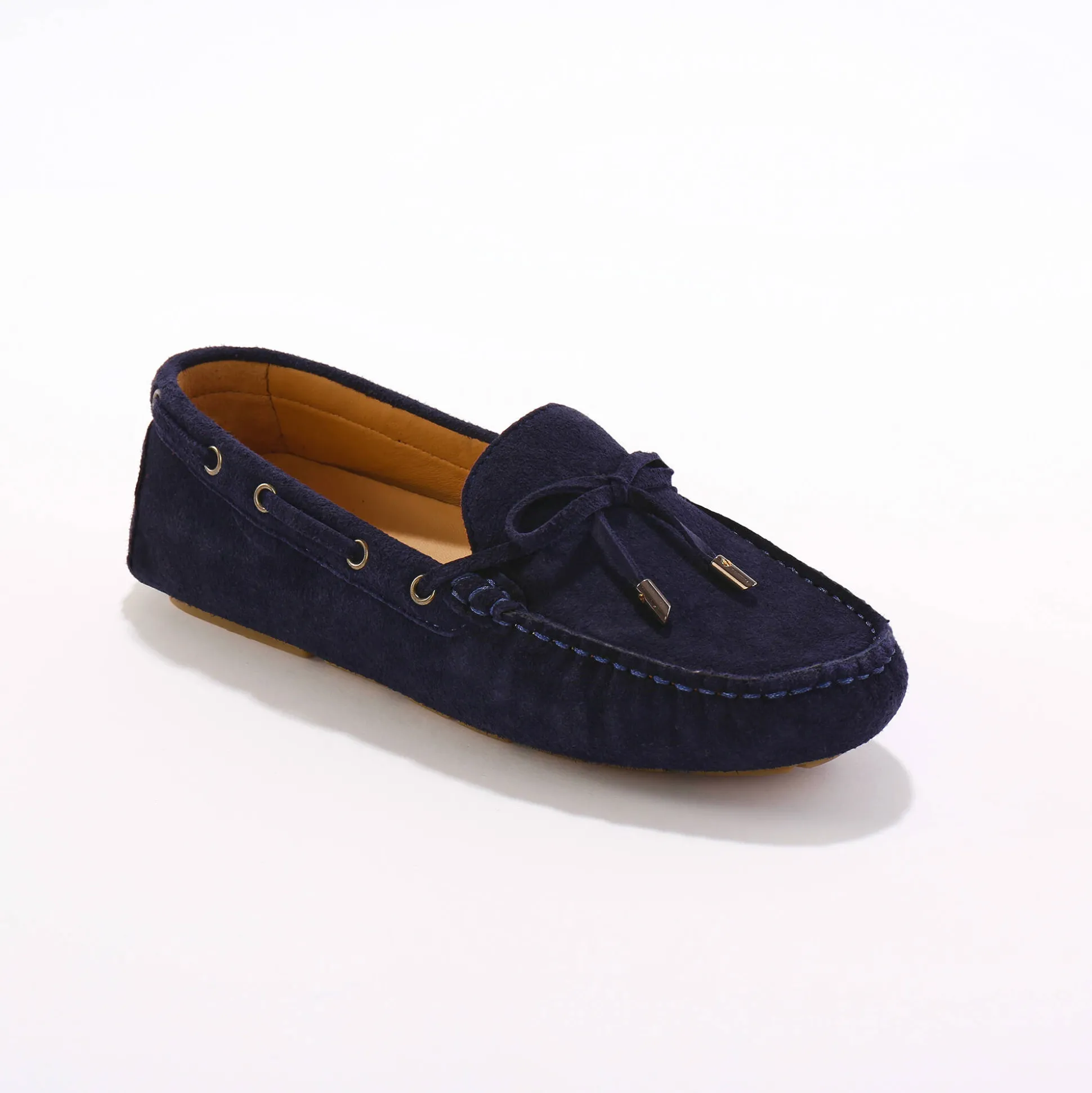 Mocassins in ultrasoepel leer met veters