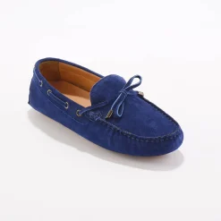 Mocassins in ultrasoepel leer met veters