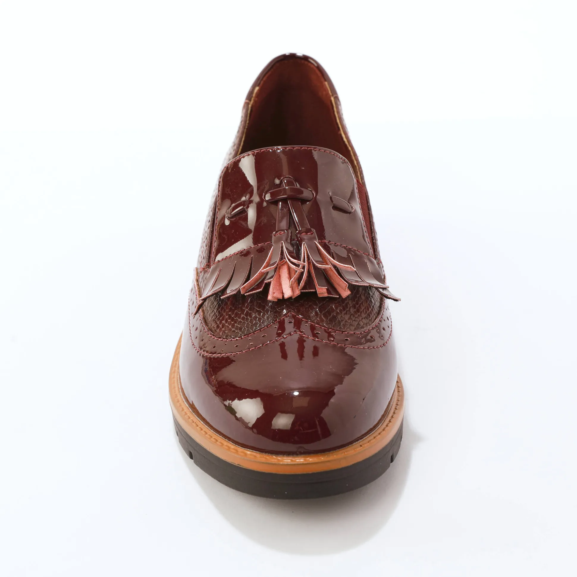Mocassins met pompons en franjes