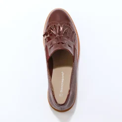 Mocassins met pompons en franjes