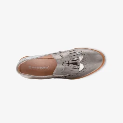 Mocassins met pompons en franjes