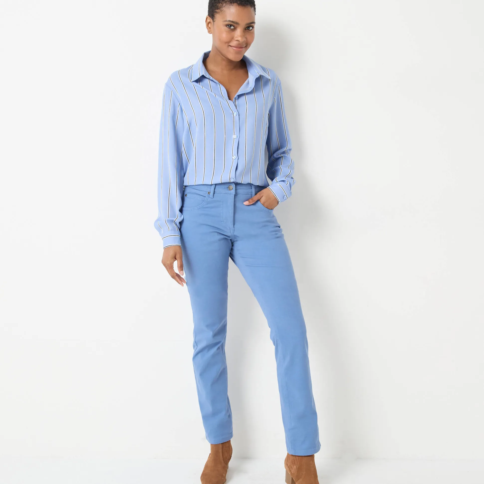 Modellerende broek met 5 zakken
