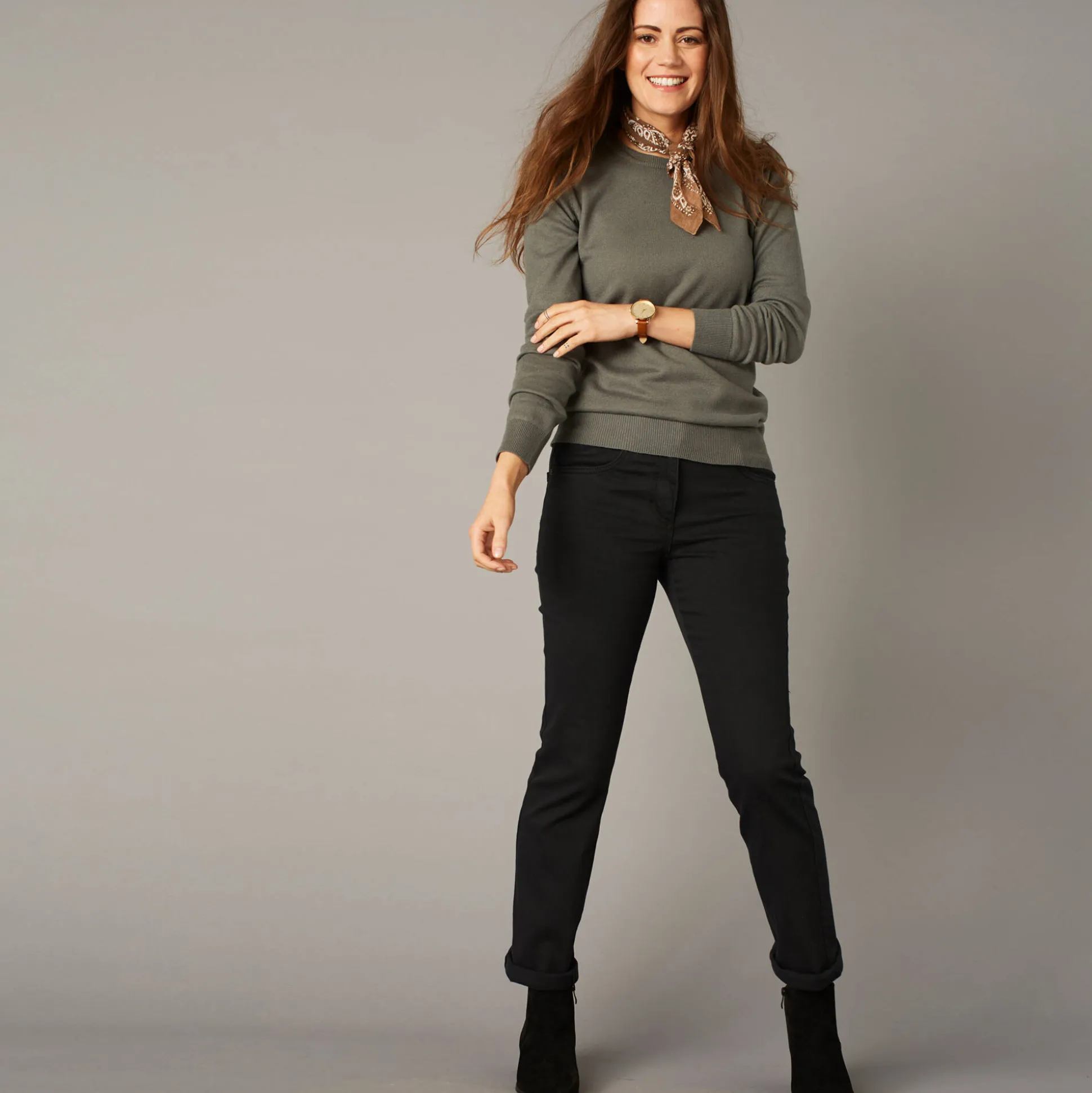 Modellerende broek met 5 zakken