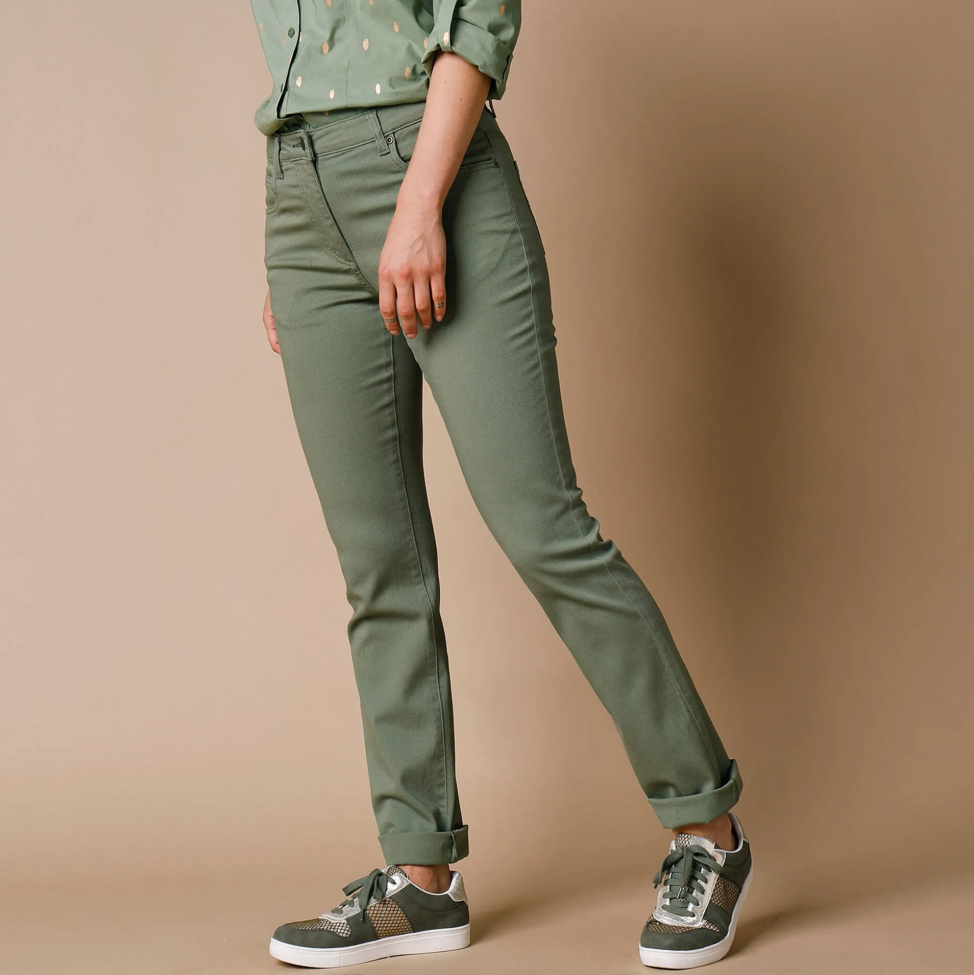 Modellerende broek met 5 zakken
