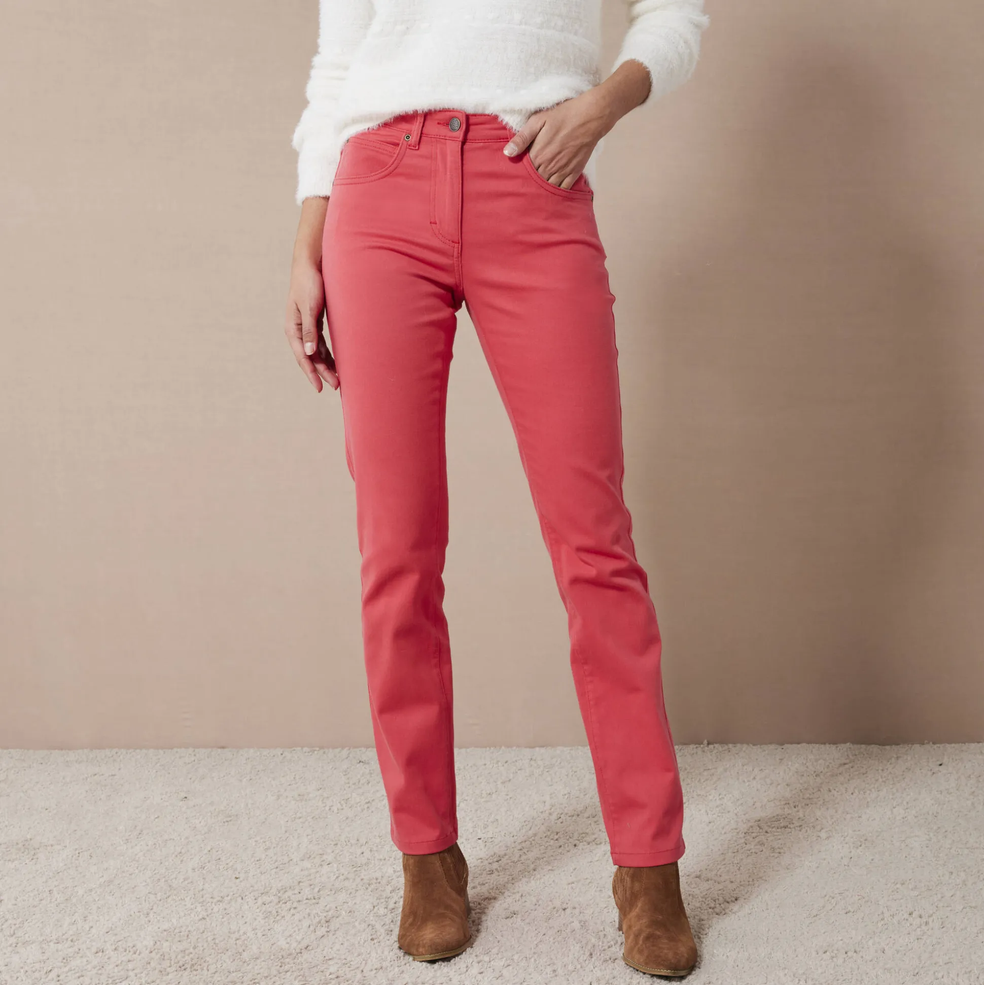 Modellerende broek met 5 zakken