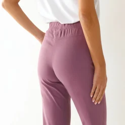 Modellerende broek met 'platte buik' effect en elastische taille