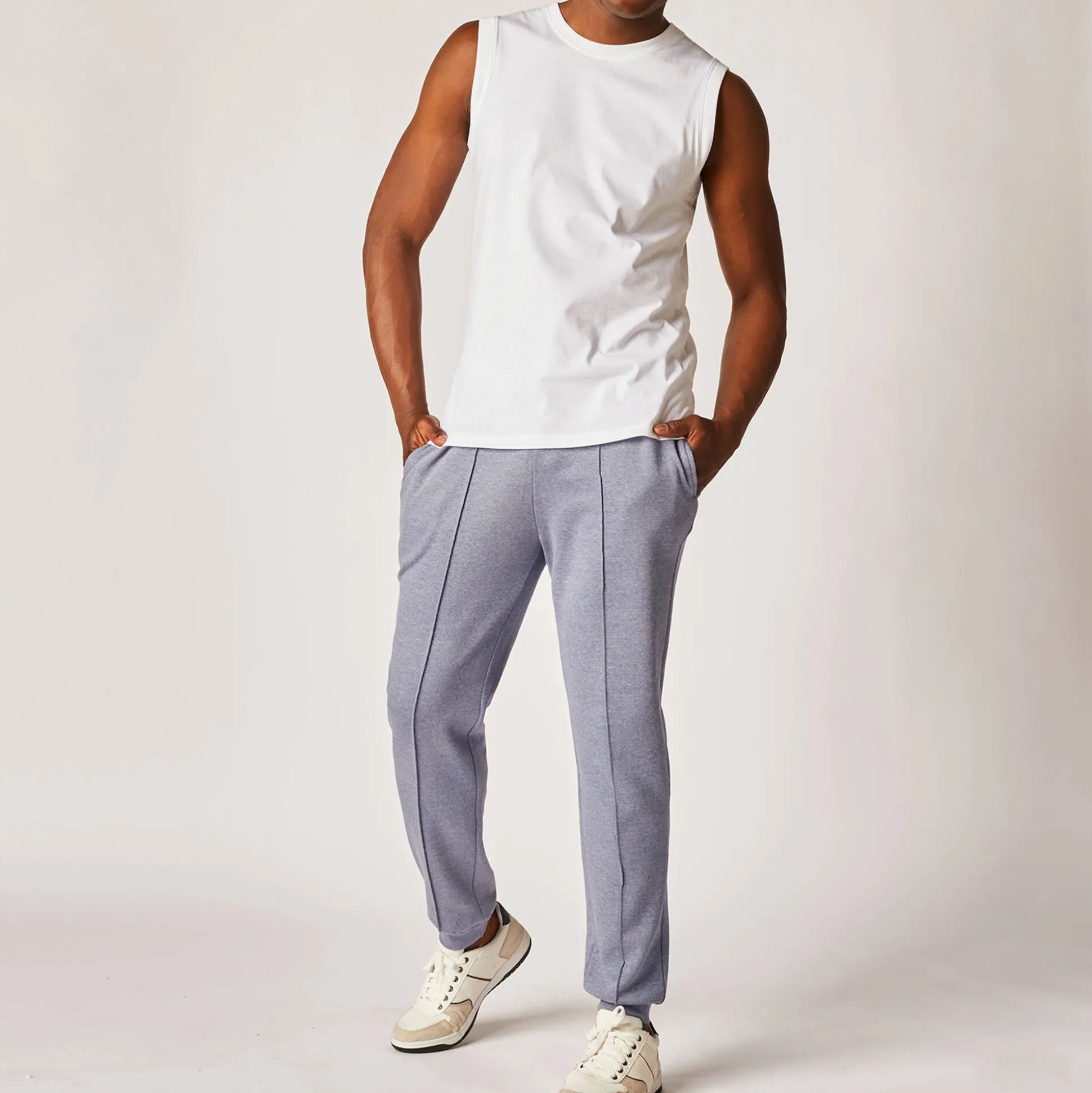 Mouwloos T-shirt met ronde hals - set van 3