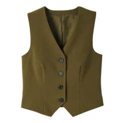 Mouwloos vest, effen
