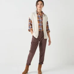 Mouwloos vest, fantasietricot