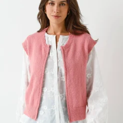 Mouwloos vest met rits
