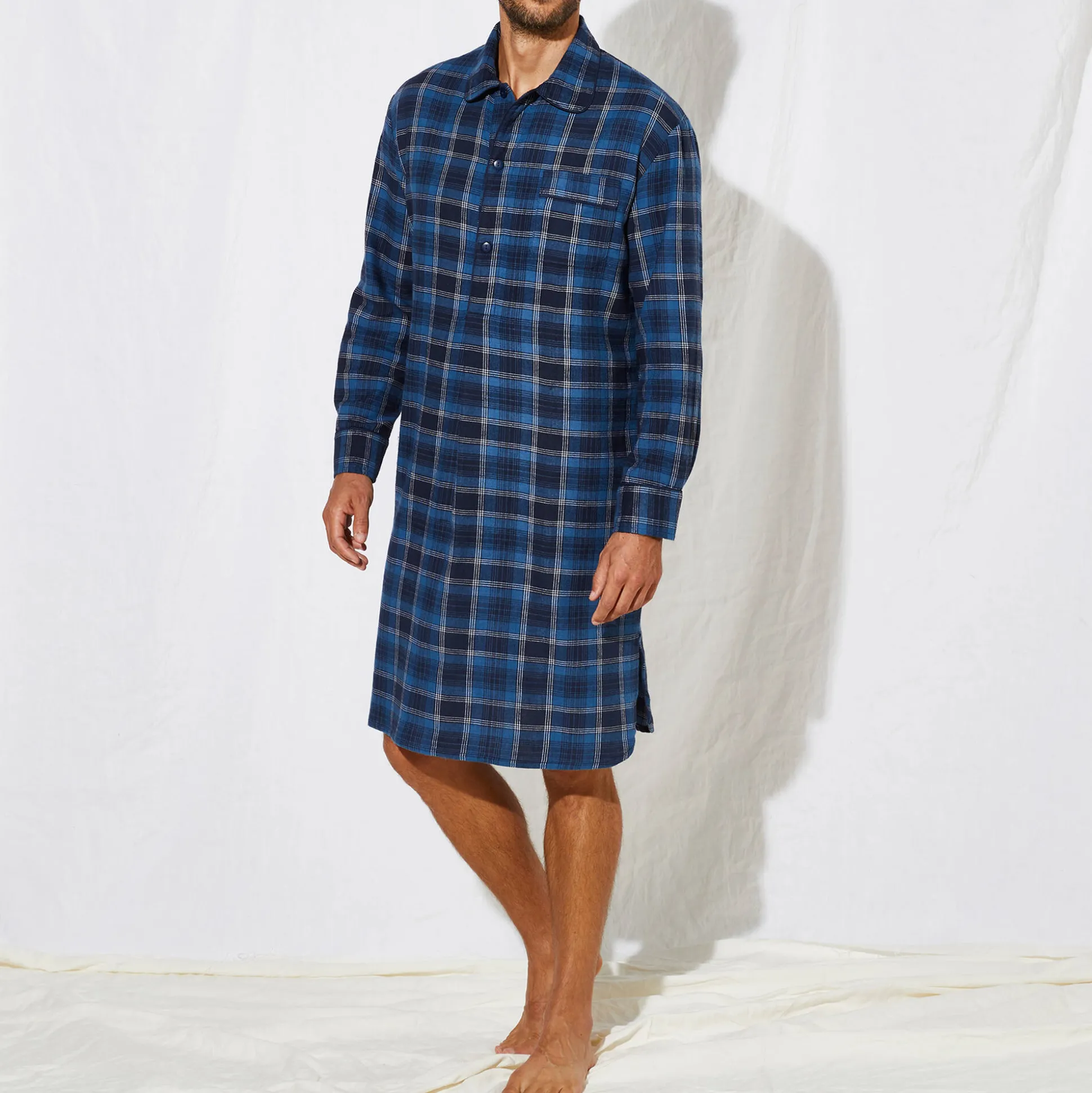 Nachthemd in liketstijl, geruit flanel
