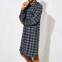 Nachthemd in liketstijl, geruit flanel