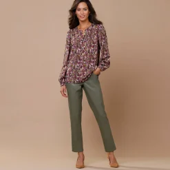 Nauwsluitende 7/8-broek, gecoat aspect