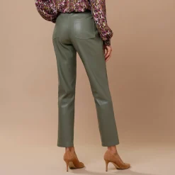 Nauwsluitende 7/8-broek, gecoat aspect