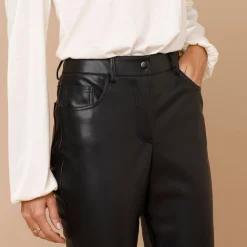 Nauwsluitende 7/8-broek, gecoat aspect