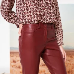 Nauwsluitende 7/8-broek, gecoat aspect