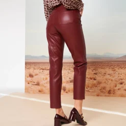 Nauwsluitende 7/8-broek, gecoat aspect