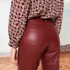 Nauwsluitende 7/8-broek, gecoat aspect