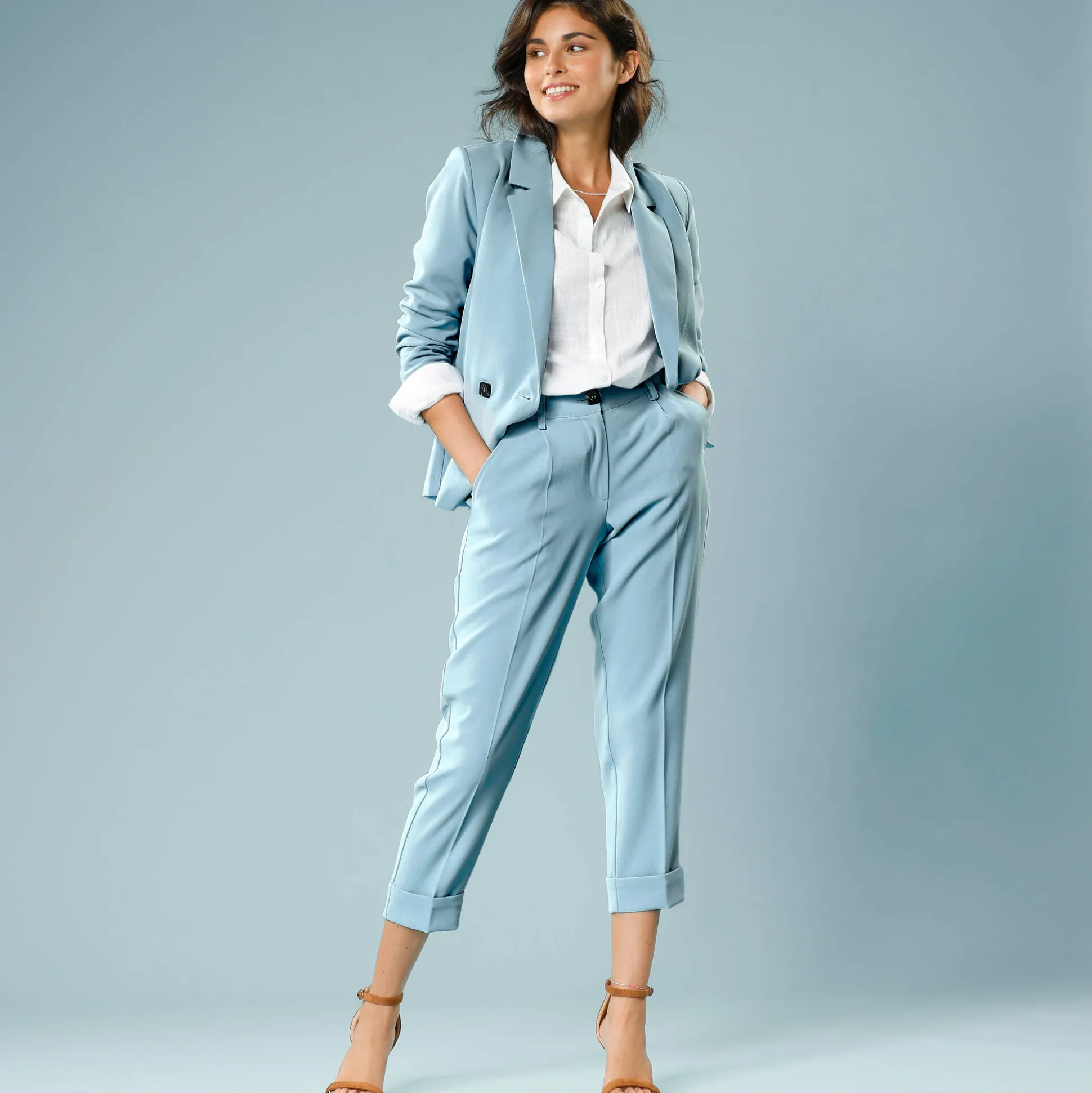 Nauwsluitende 7/8-broek, speciaal voor kleine lengtes