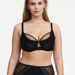 Omhullende beha in tricot en kant 'Play' - met beugels