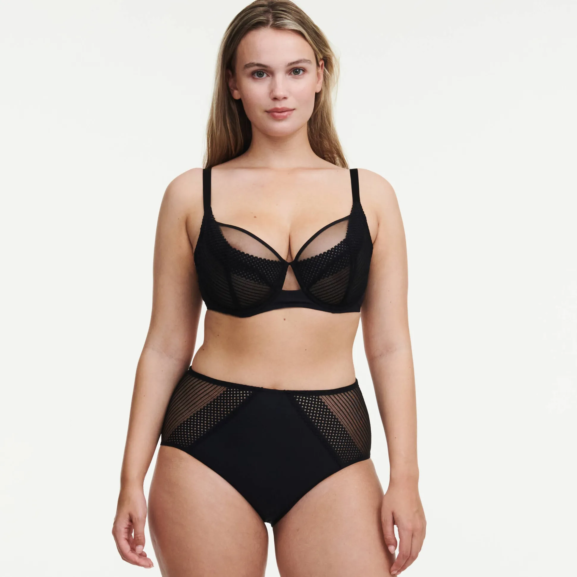Omhullende beha in tricot en kant 'Play' - met beugels