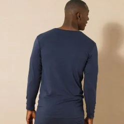 Ondershirt met ronde hals, lange mouwen, matige warmte - set van 2