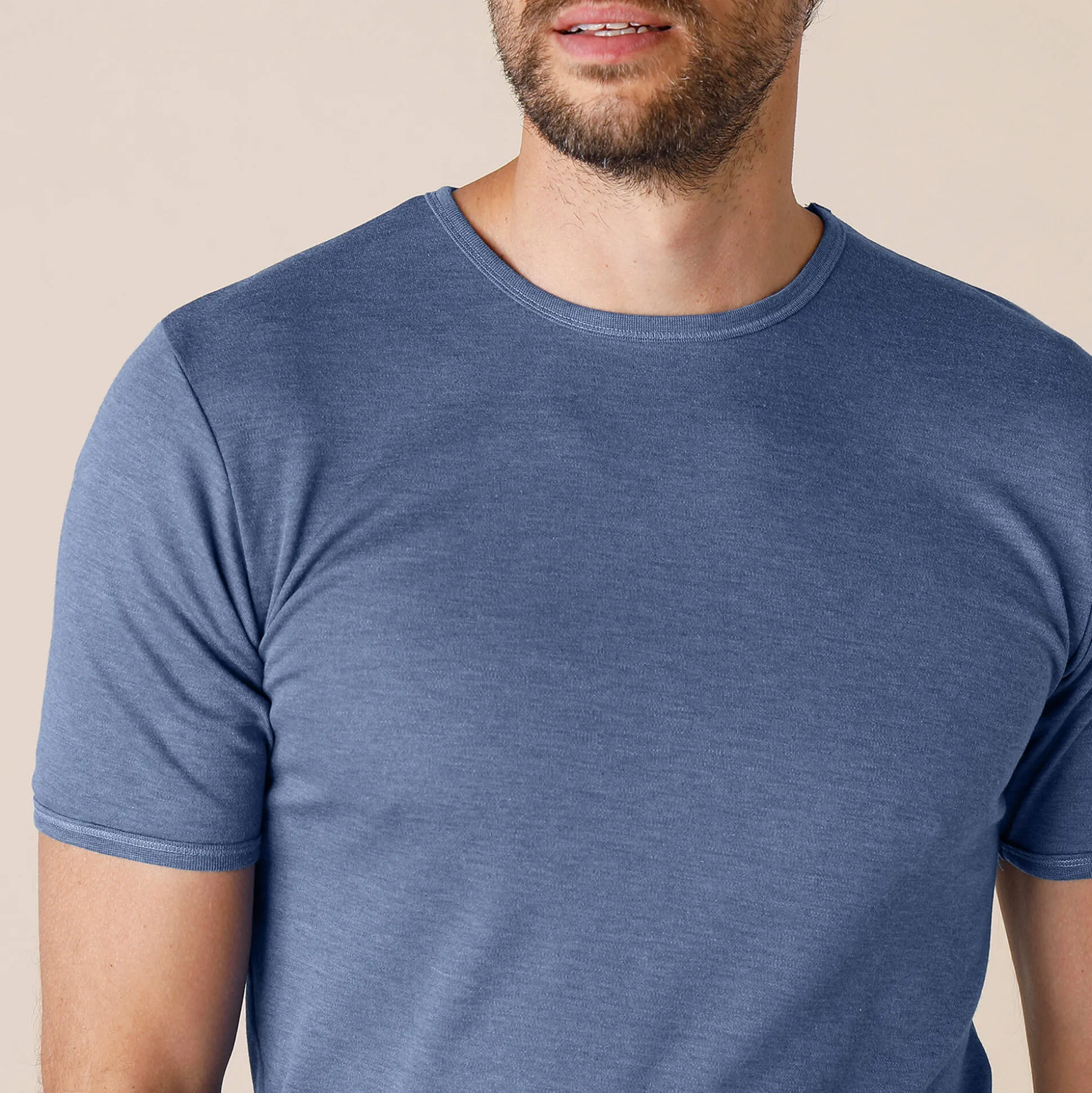 Ondershirt voor heren, met ronde hals en korte mouwen, intense warmte - set van 2