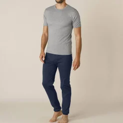 Ondershirt voor heren, met ronde hals en korte mouwen, intense warmte - set van 2