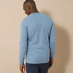 Ondershirt voor heren, opstaande hals en lange mouwen, intense warmte - set van 2