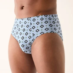Open, bedrukte slip met hoge taille - set van 6