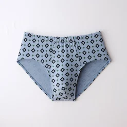 Open, bedrukte slip met hoge taille - set van 6