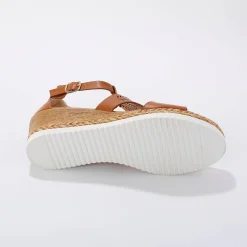Opengewerkte sleehaksandalen