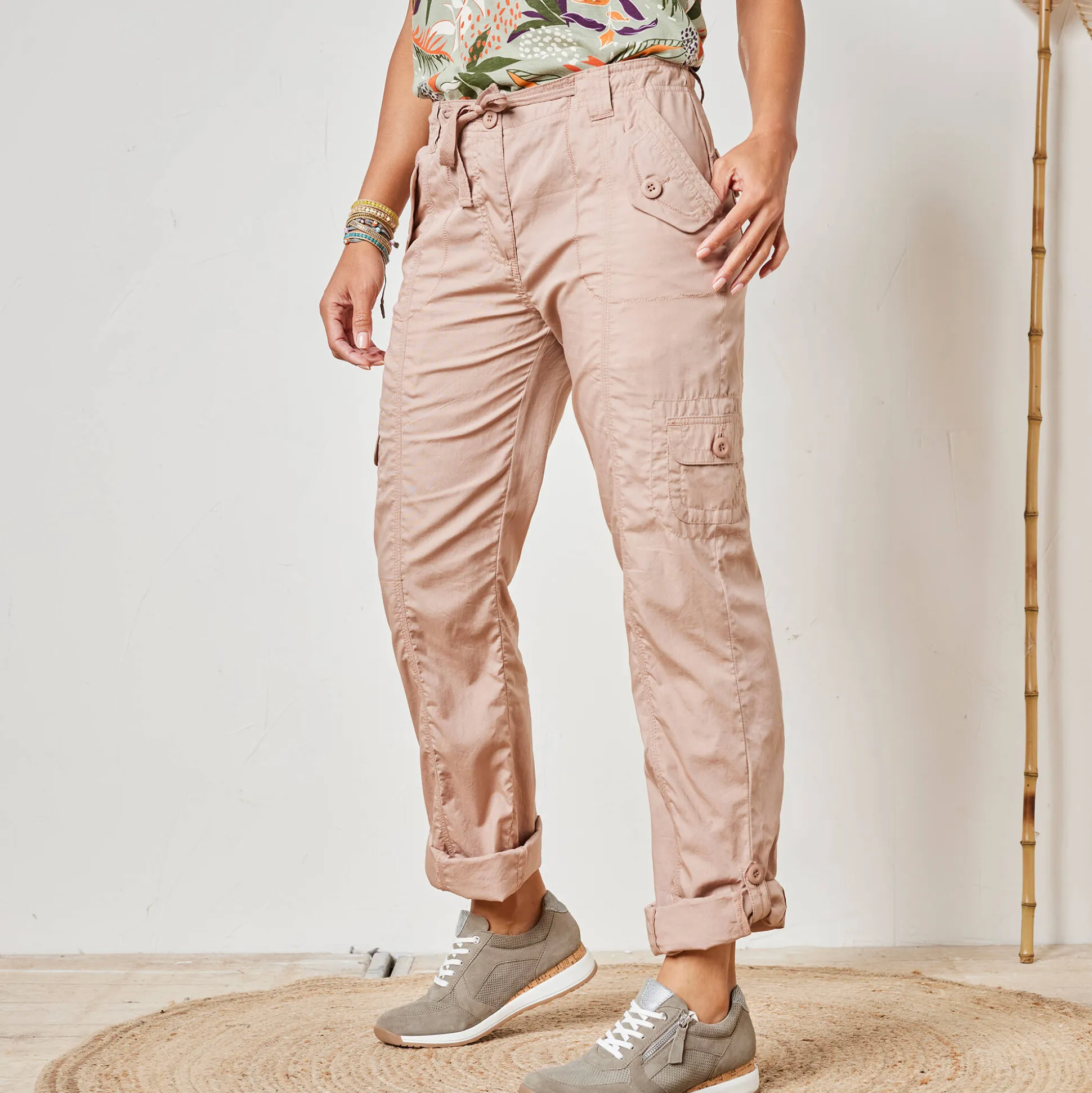 Oprolbare broek in battlestijl