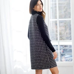 Overgooierjurk, in tweed