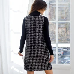 Overgooierjurk, in tweed