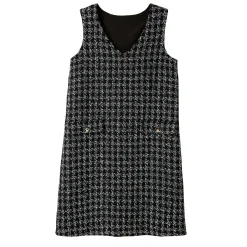 Overgooierjurk, in tweed