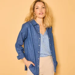 Oversize jeanshemd