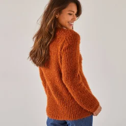 Paletotvest, harig tricot