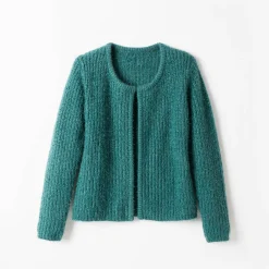 Paletotvest, harig tricot