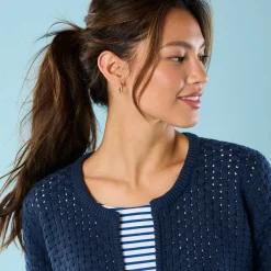 Paletotvest in fantasietricot, Kleine Lengtes