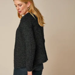 Paletotvest in zacht fantasietricot