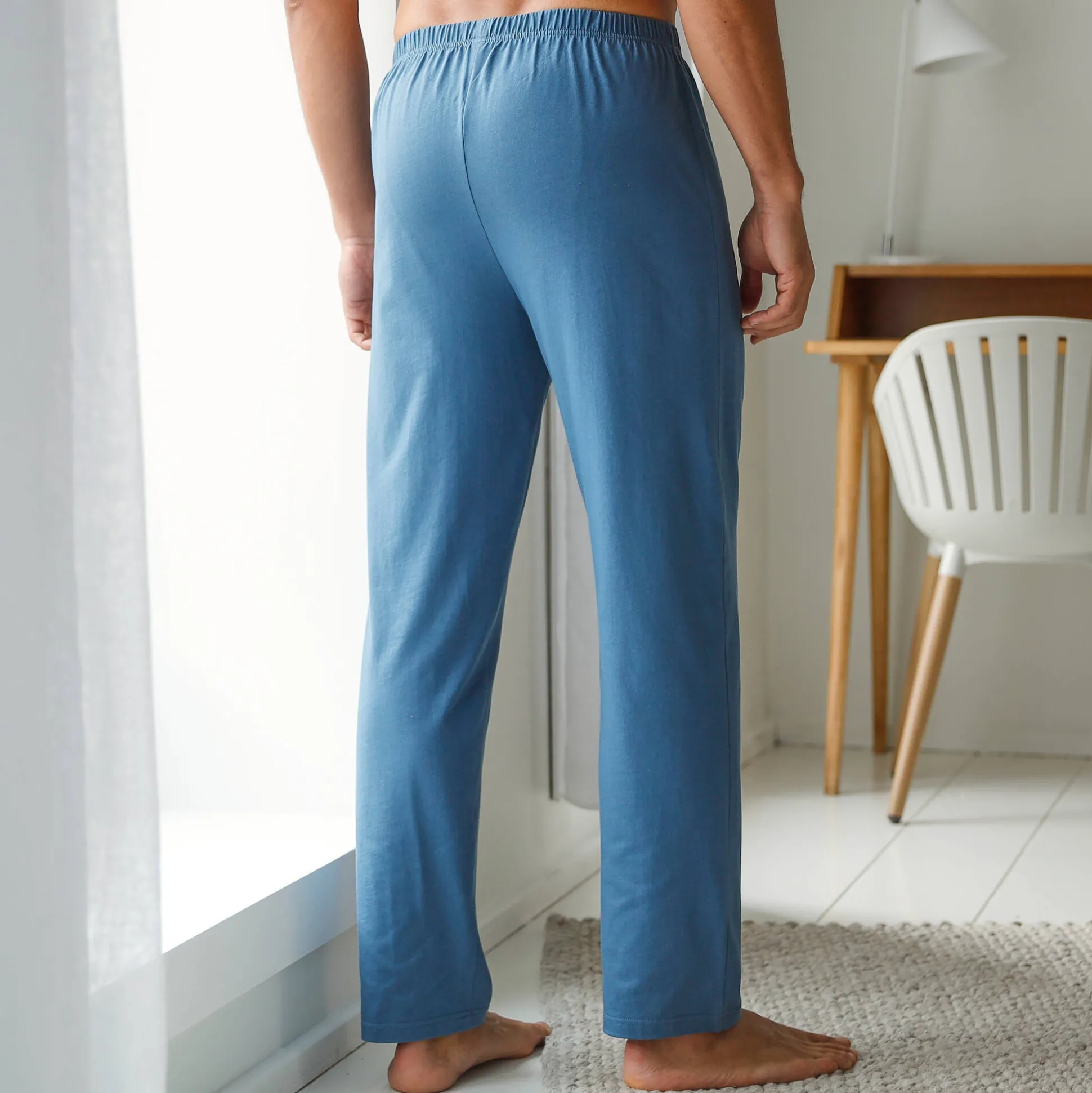 Pantalon pyjama coton uni