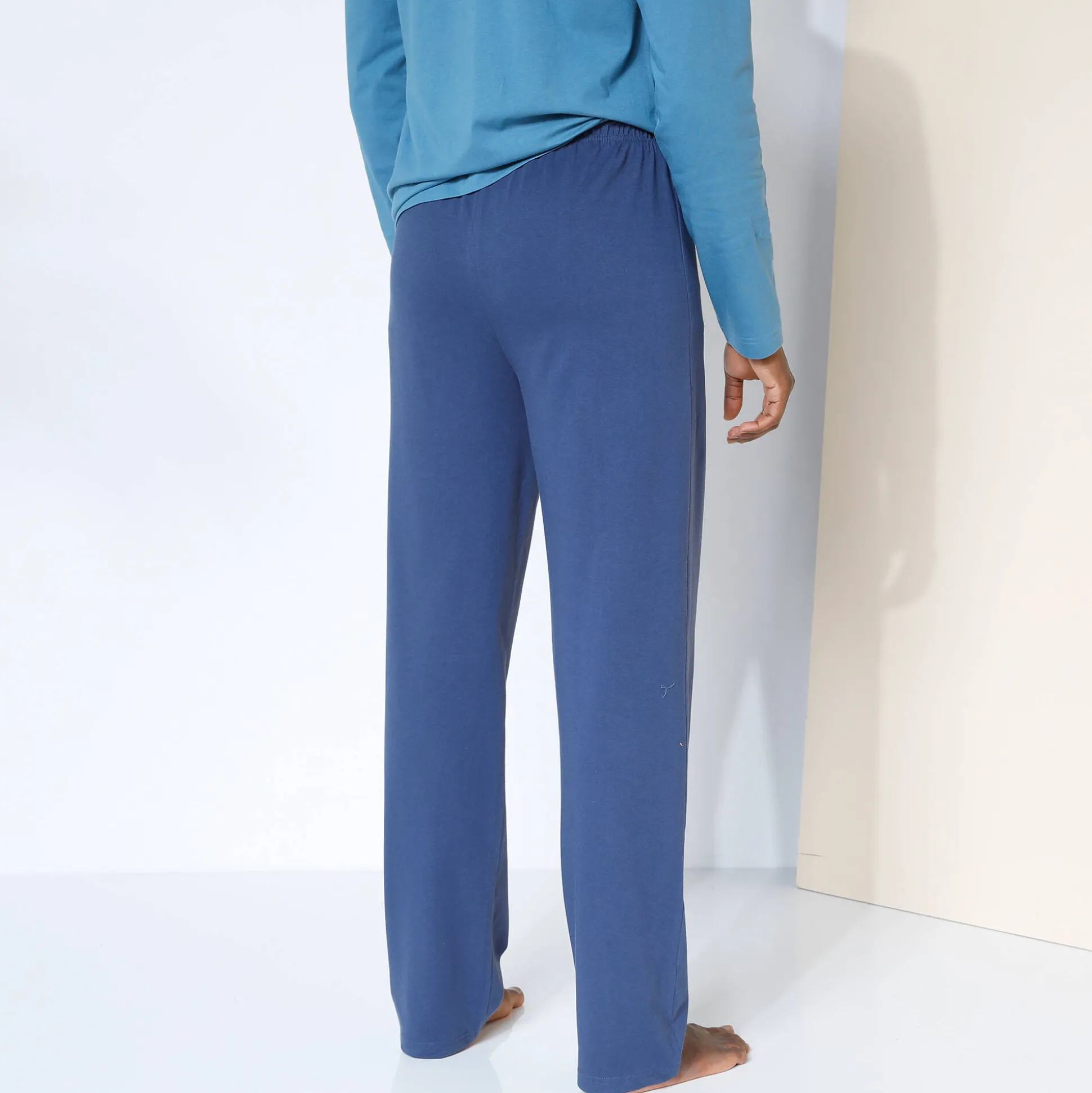 Pantalon pyjama coton uni